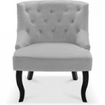 Antoinette Velvet Chair – Grey Grey