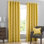 Seville Yellow Eyelet Curtains Yellow