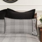 Dorma Kensington Housewife Pillowcase Pair Black and White
