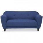 Cassie 2 Seater Fabric Sofa Blue