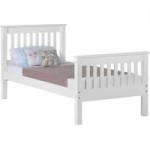 Monaco High Foot End Bed Frame White