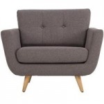 Isabella Fabric Armchair – Grey Grey