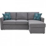 Sophia Fabric Corner Sofa Bed – Grey Grey