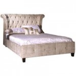 Epsilon Mink Upholstered Bedstead Beige