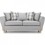 Ashbourne Fabric 3 Seater Sofa Silver