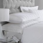 5A Fifth Avenue Egyptian Cotton 300 Thread Count Stripe White Oxford Pillowcase White