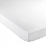 5A Fifth Avenue Egyptian Cotton 300 Thread Count Plain White 28cm Fitted Sheet White