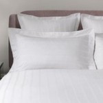 5A Fifth Avenue Herringbone 300 Thread Count 100% Cotton White Oxford Pillowcase Pair White