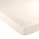 5A Fifth Avenue Pima 100% Cotton 400 Thread Count Plain Cream 28cm Fitted Sheet Cream