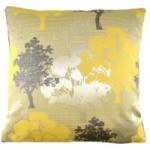 Margo Ochre Trees Cushion Cover Ochre