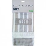 Pack Of 3 Chalk Cottage Tea Towels NA
