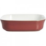 Denby Pomegranate Square Dish Red