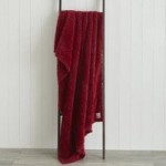 Teddy Bear Red Throw Red