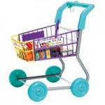 Shopping Trolley Toy Set Blue