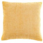 Large Chenille Ochre Cushion Ochre