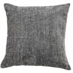 Large Chenille Charcoal Cushion Charcoal