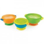 Munchkin Set of 3 Stay Put Suction Bowls MultiColoured