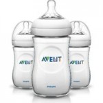 Avent Natural Triple Pack 260ml Bottles Clear