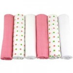 MuslinZ Girls Combo Pink Muslin Squares Pink