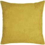 Large Chenille Spot Yellow Cushion Yellow