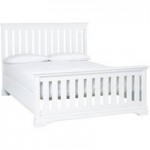 Blakely White High Foot Kingsize Bedstead White