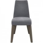Cadell Blue Upholstered Pair of Dining Chairs Blue