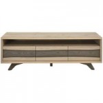 Cadell Aged Oak TV Stand Brown