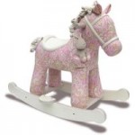 Little Bird Told Me Pixie and Fluff Infant Rocking Horse Pink
