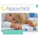 Hippychick Cot Bed Fitted Mattress Protector White