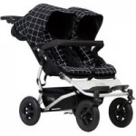 Mountain Buggy Duet 2017 Patterned Twin Pushchair Black