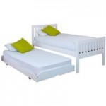 Lena White Wooden Guest Bed White