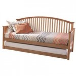 Madrid Oak Wooden Day Bed with Trundle Natural