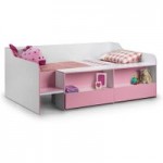 Stella Pink Low Sleeper Bed Pink/White