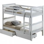Artisan White Bunk Bed with Underbed Drawers White