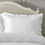 Dorma 300 Thread Count 100% Cotton Percale Plain White Oxford Pillowcase White