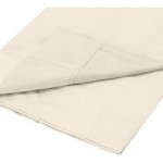 Dorma 300 Thread Count 100% Cotton Percale Plain Cream Flat Sheet Cream (Natural)