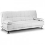 Venice Faux Leather Sofa Bed White