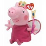 Ty Peppa Pig Princess 19cm Plush Beanie Pink