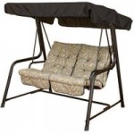 Glendale Country Teal 2 Seater Swing Seat Black
