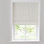 White Glimmer Roman Blind White