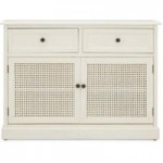 Lucy Cane Cream Small Sideboard Natural (White)