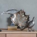 Barbary Pheasant Ornament Silver