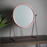 Webber Copper Dressing Table Mirror Brown