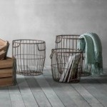 Leeton Set of 3 Metal Baskets Grey