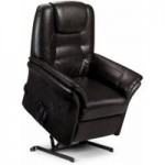 Riva Riser Recliner Leather Armchair – Brown Brown