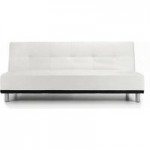 Duke Faux Leather Sofa Bed White