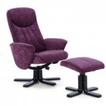 Stavern Massage Recliner Chair Purple