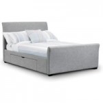 Capri Bed Frame with Drawers Grey