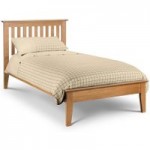 Salerno Oak Wooden Bed Frame Natural