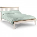 Salerno Two Tone Ivory Wooden Bed Frame Ivory